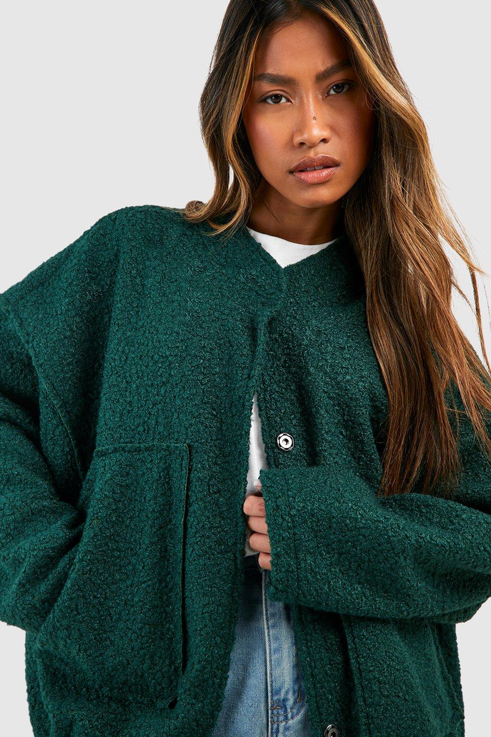 Green wool jacket outlet womens